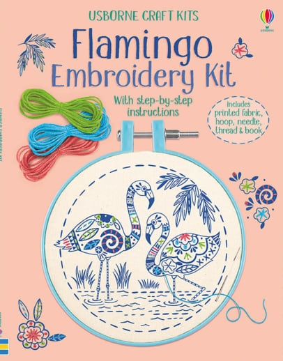 Flamingo Embroidery Kit (Usborne Embroidery Kit)