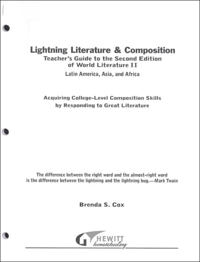 Lightning Literature & Composition World II: Latin America, Africa and Asia Teacher Guide