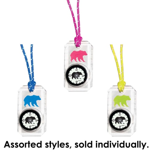 Wildlife Therm-O-Compass with Lanyard: Bear (Assorted Color)