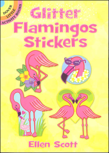 Glitter Flamingos Stickers