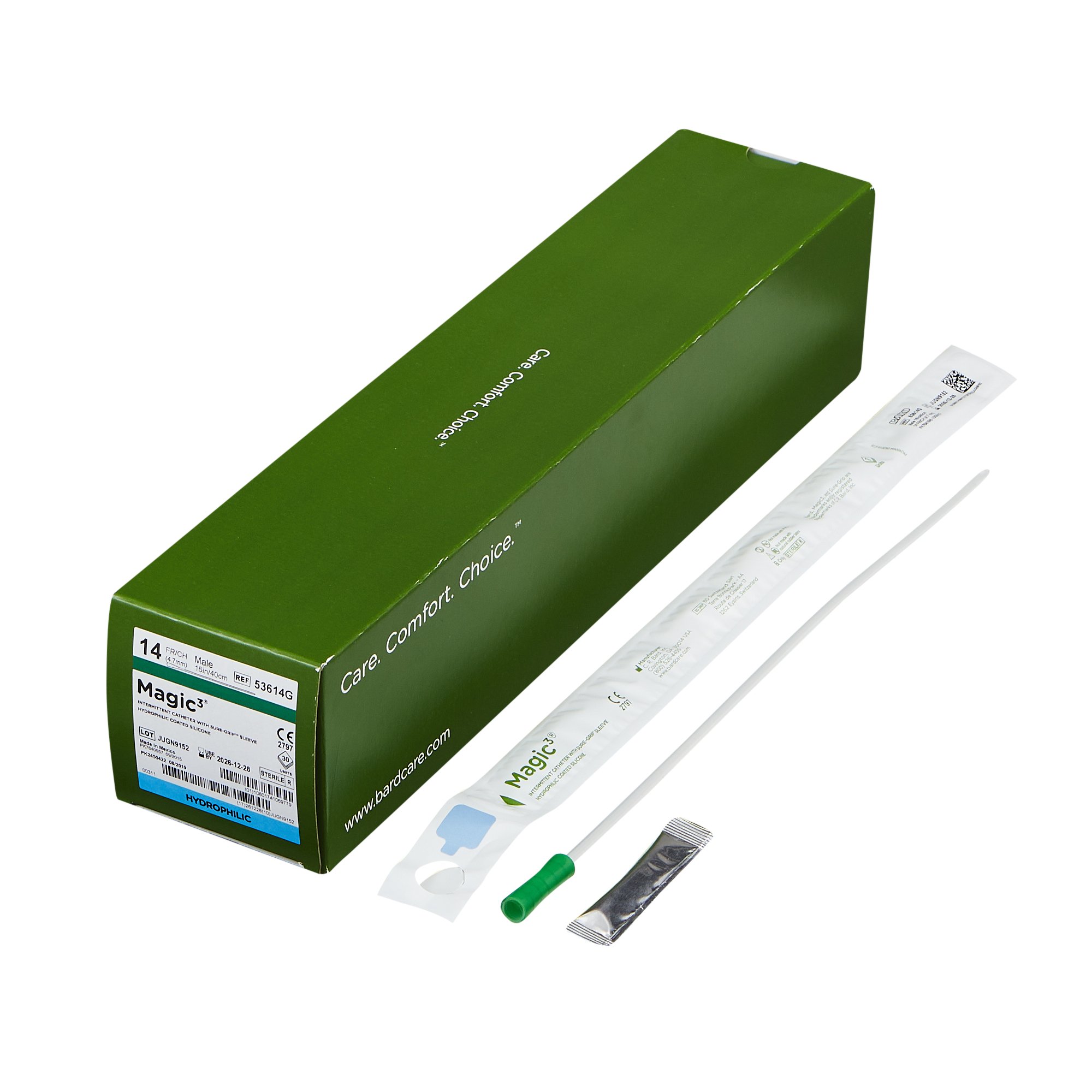 Magic3 Hydrophilic Male Urethral Catheter, 14 Fr. MK 806366
