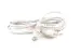 AC Power Cord, 5-15P to C13, 18 AWG, 6ft, White