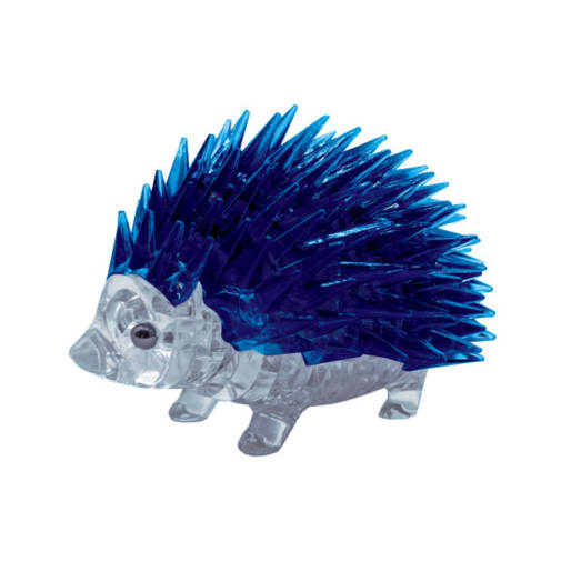 3D Crystal Puzzle - Hedgehog (blue)