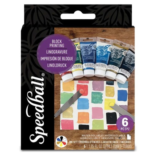 Block Printing Ink set of 6