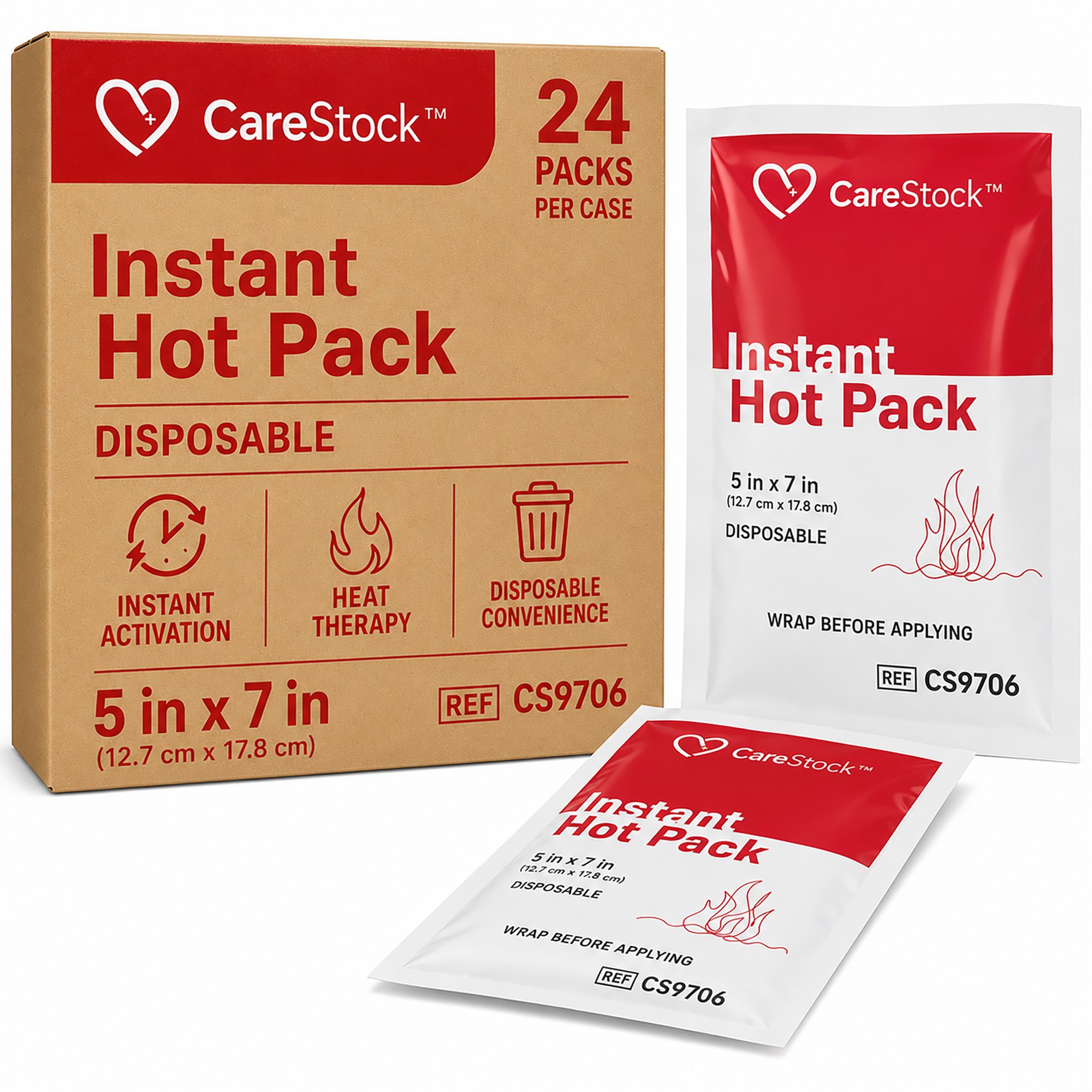CareStock Instant Hot Pack, 5 x 7 Inch MK 1247769