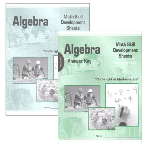 Christian Light Algebra Math Skills Development Package