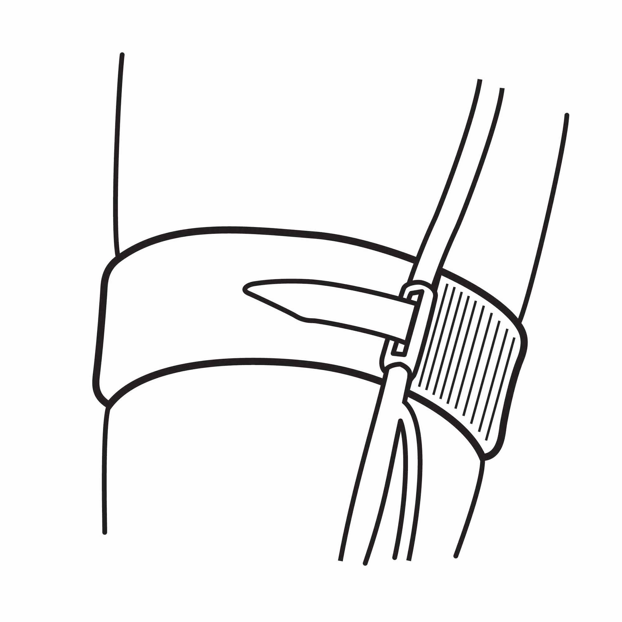 Halyard Leg Strap for Universal Indwelling Catheter, 2 x 24 Inch MK 236078