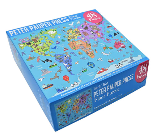 World Map Floor Puzzle (48 piece)