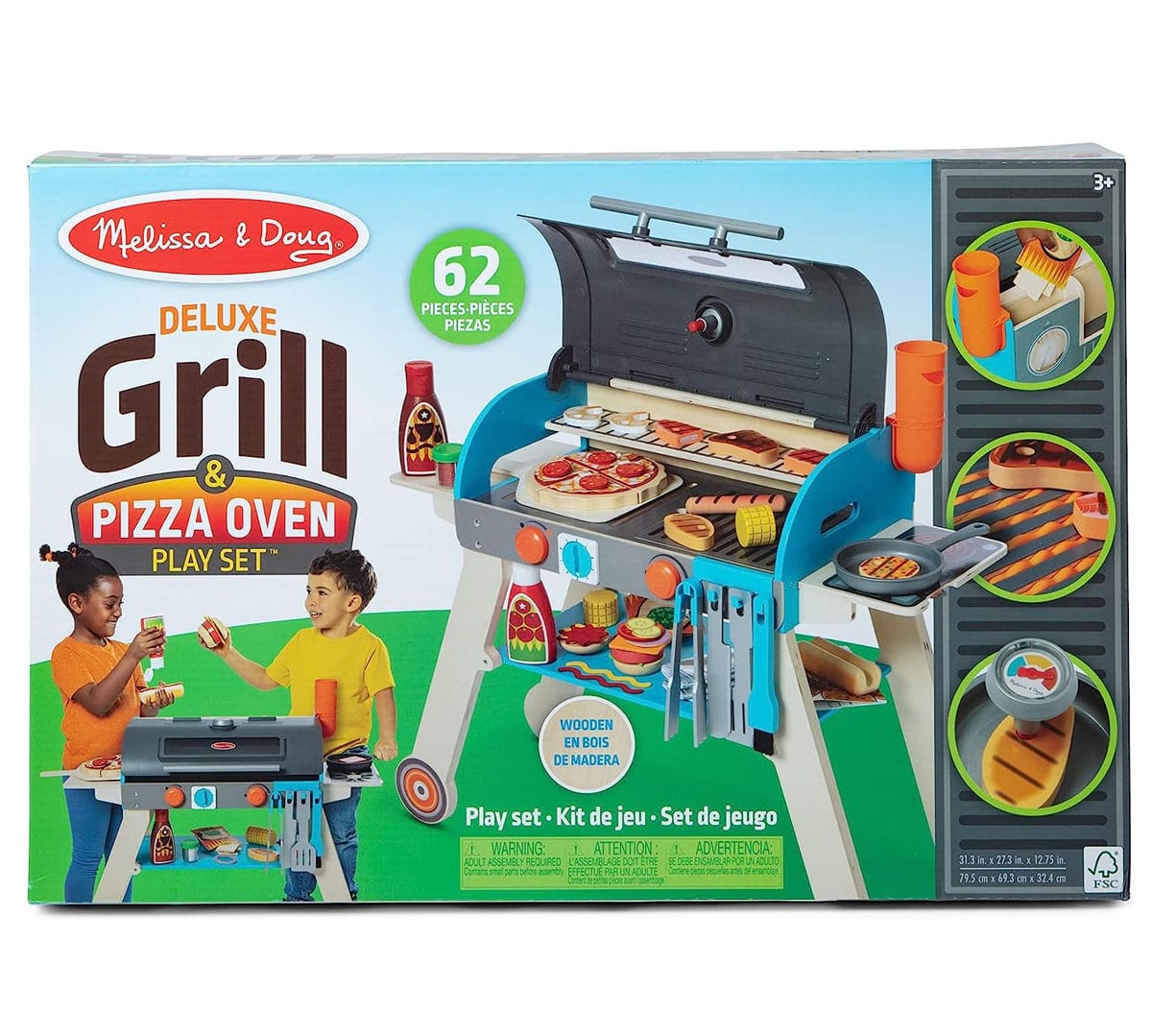Melissa & Doug Deluxe Grill & Pizza Oven Play Set