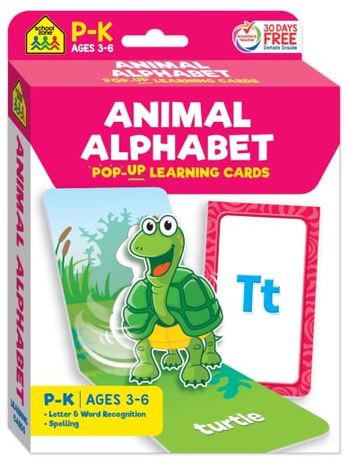 Animal Alphabet Pop-Up Learning Cards