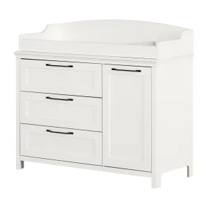 Changing table with removable rim