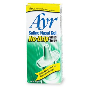 Ayr Saline Nasal Gel No-Drip Sinus Spray Nasal Moisturizer MK 640774