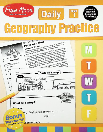 Daily Geography Practice Gr. 1