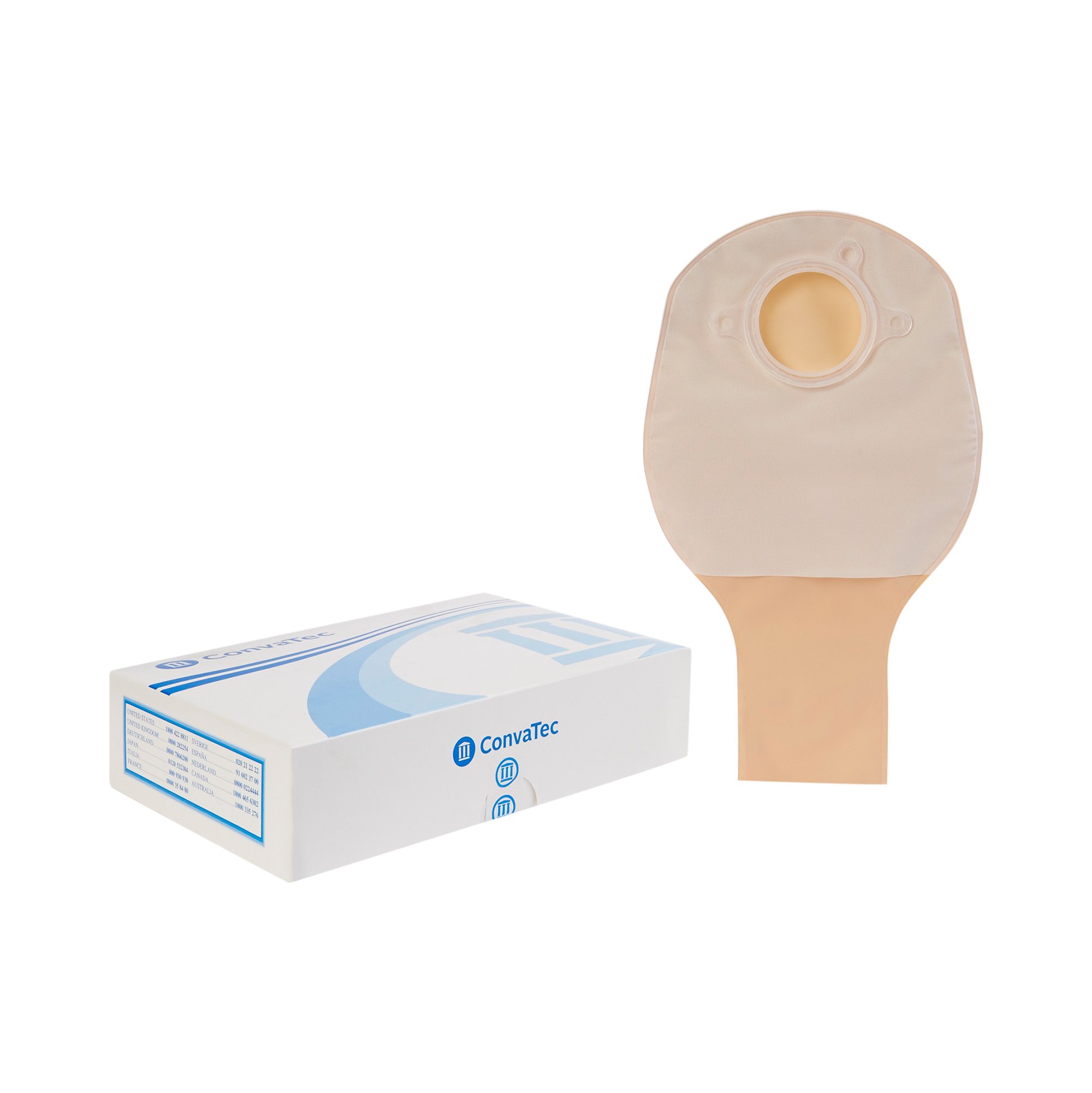 Sur-Fit Natura Two-Piece Opaque Colostomy Pouch, 10 Inch Length, 1 Inch Flange MK 325411