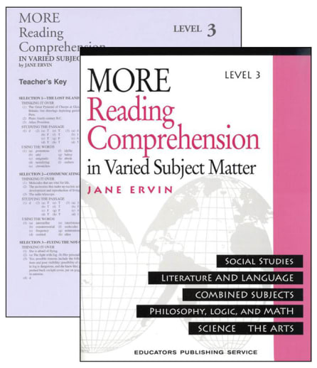 Jane Ervin More Reading Comprehension Set Level 3