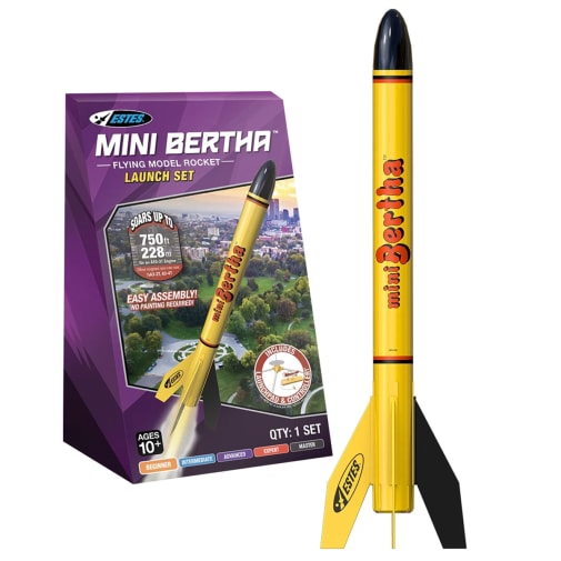 Mini Bertha Flying Model Rocket Launch Set