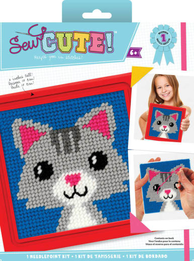 Sew Cute Needlepoint Lola Cat