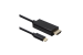 USB Type C to HDMI v3.1 Cable 4K@30HZ, Black, 3Ft