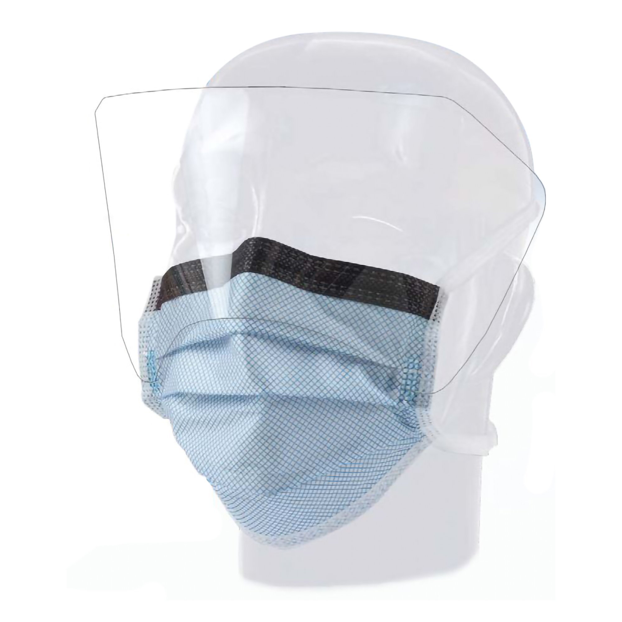 Precept Fluidgard Level 3 Surgical Mask with Anti-Fog/Glare Eye Shield MK 1079087