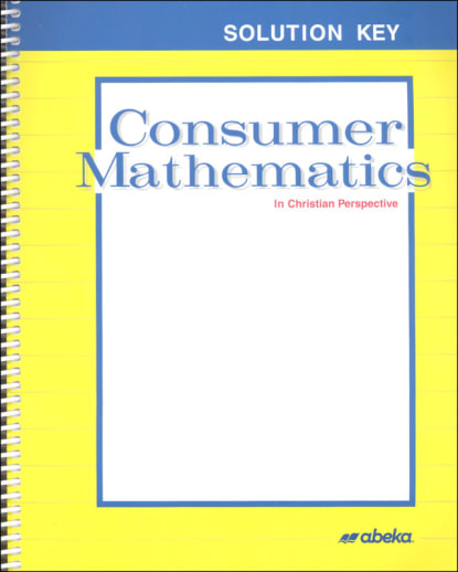 Abeka Consumer Mathematics Solution Key