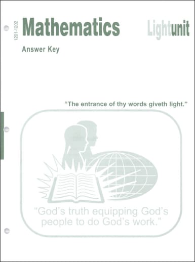 Mathematics LightUnit A/K 1201-1202 Fnct&Trig