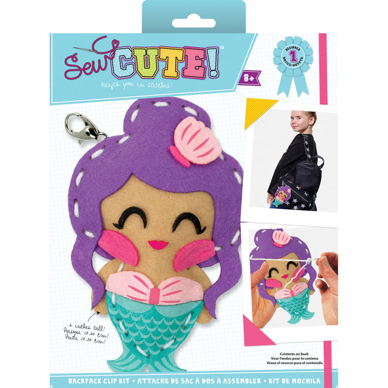 Sew Cute Felt Keychain Kit Mermaid