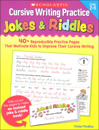 Cursive Writing Practice: Jokes & Riddles