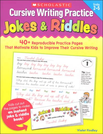 Cursive Writing Practice: Jokes & Riddles