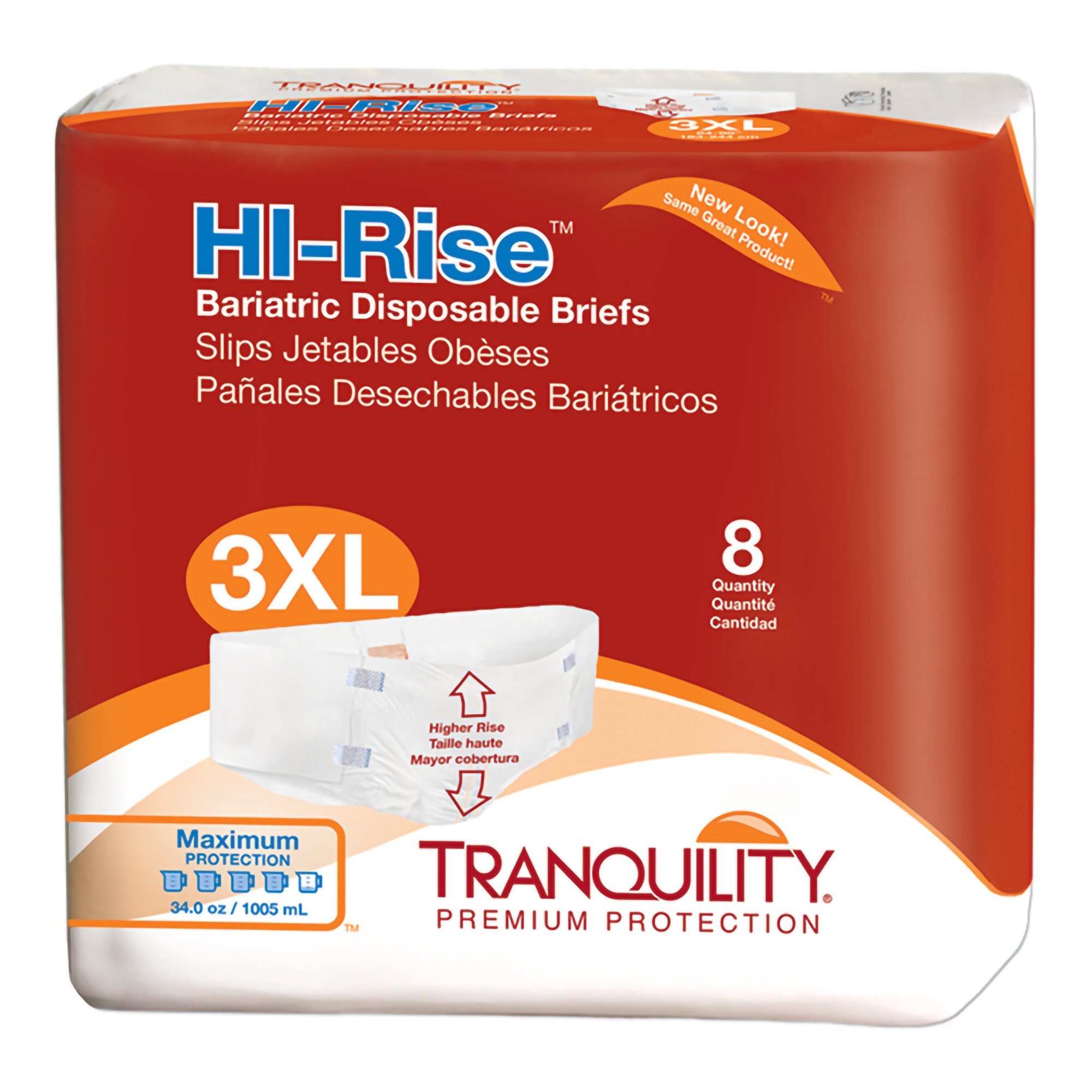 Tranquility HI-Rise Maximum Absorbency Bariatric Incontinence Brief MK 722309