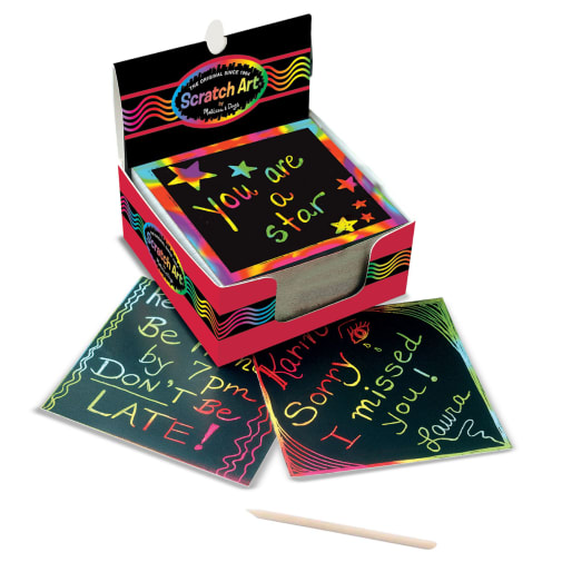 Scratch Art Mini Notes - 125 3.75" x 3.75" sheets