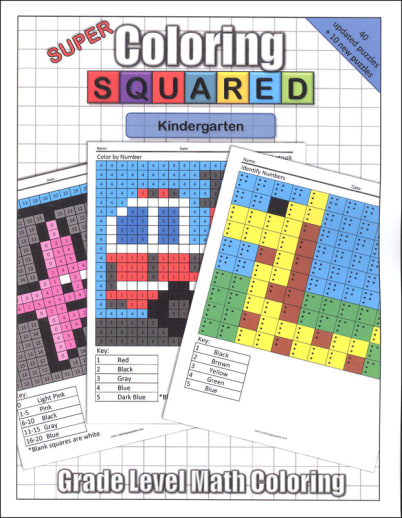 Super Coloring Squared: Kindergarten
