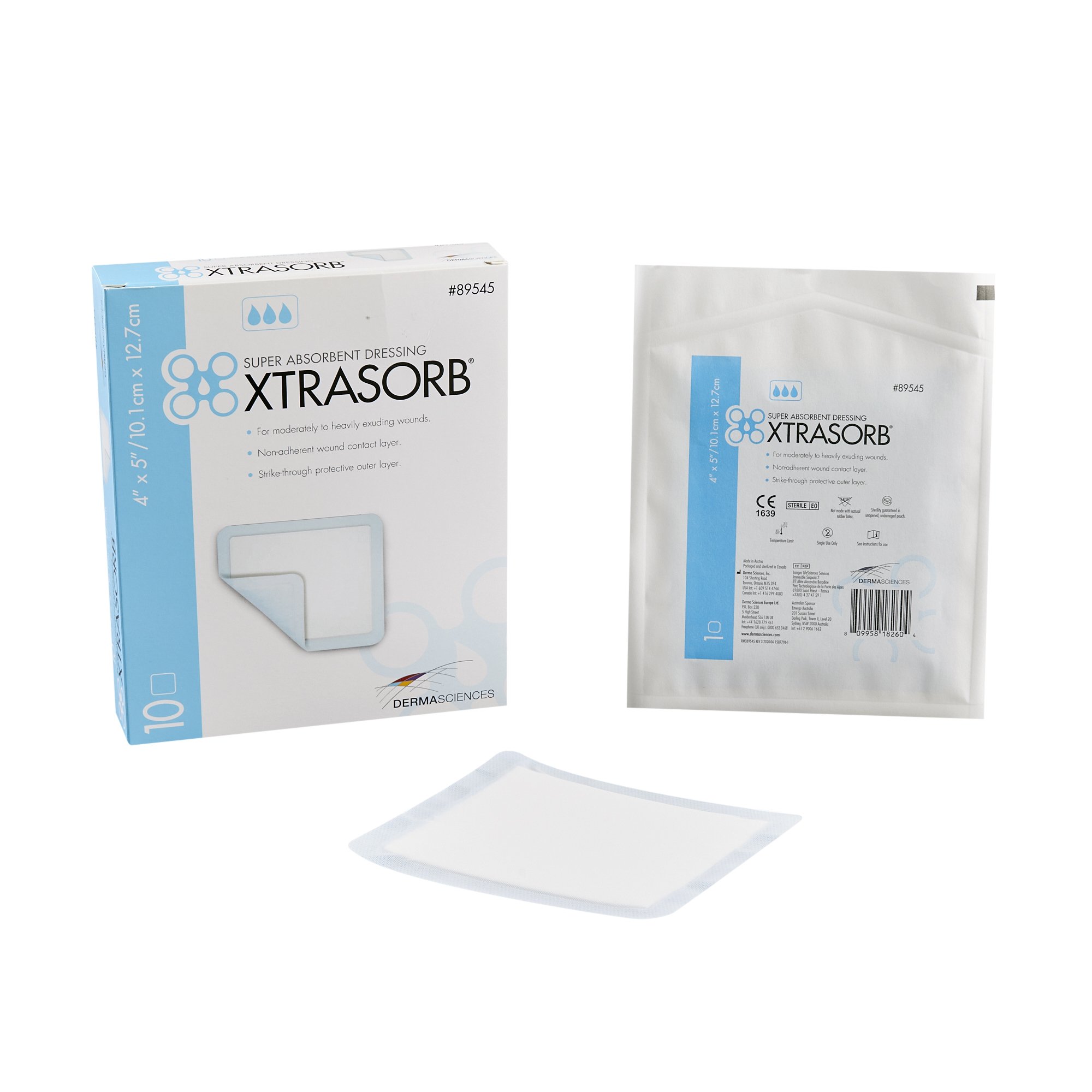 xtrasorb Classic Gelling Foam Dressing, 4 x 5 Inch MK 785622