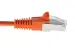 Cat5e Shielded Ethernet Patch Cable, Half-moon Boot, 20 ft, Orange
