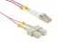 5M LC-SC OM4 40G 50/125 Multimode Duplex UPC Fiber Patch Cable, Violet
