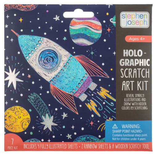 Holographic Scratch Art Kit - Space