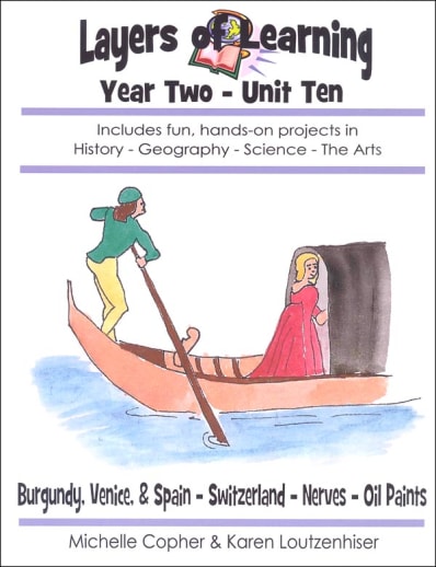 Layers of Learning Unit 2-10: Burgundy,Venice & Spain-Switerland-Nerves-Oil Paints