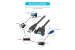 USB 3.0 Panel Mount Extension Cable, 1ft