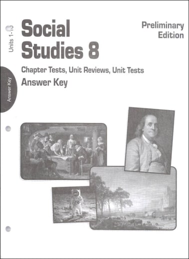 Social Studies Grade 8 Changing Frontiers Reviews & Tests Answer Key