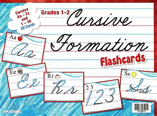 Abeka Cursive Formation Flash Cards Grades 1-2