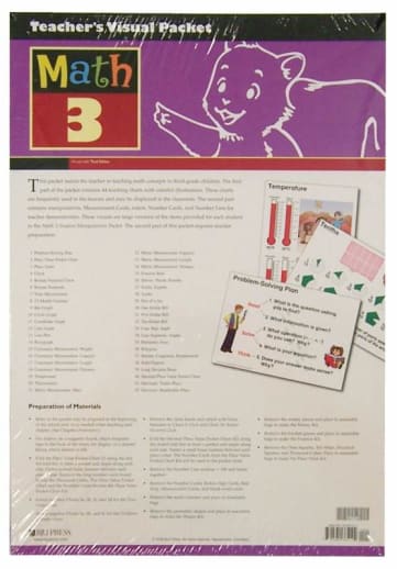 BJU Press Math 3 Teacher's Visual Packet 3rd Edition