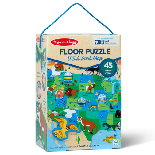 Melissa & Doug National Parks U.S.A. Map Floor Puzzle
