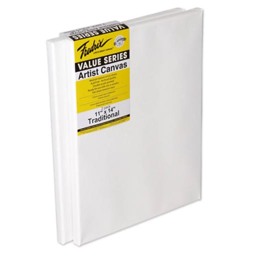 Creative Series Primed Poly/Cotton Stretched Canvas 11" x 14" - Pack of 2
