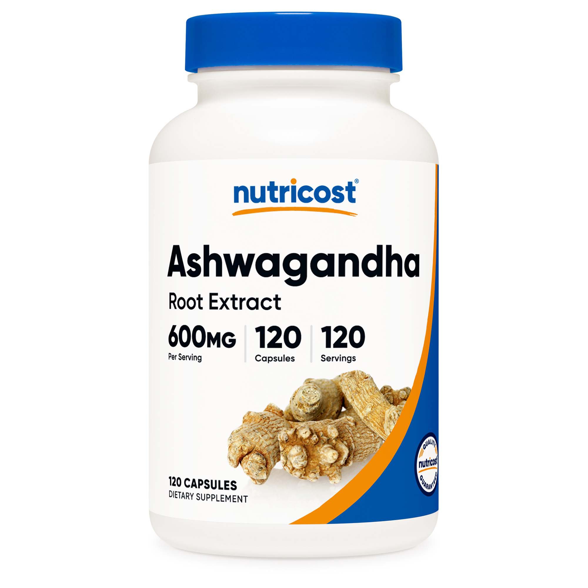 Dietary Supplement nutricost Ashwagandha Root 600 mg Strength Capsule 120 Per Bottle MK 1270270