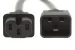 C20 to C15 AC Power Cord, 14 AWG, 10ft, Black