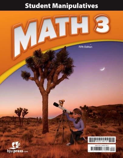 BJU Press Math 3 Manipulatives Packet 5th Edition