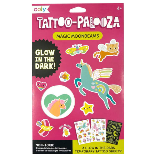 Tattoo-Palooza Temporary Tattoos - Magic Moonbeams (Glow In The Dark!)