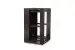 LINIER 22U 19in Swing-Out Wall Mount Cabinet with Glass Door