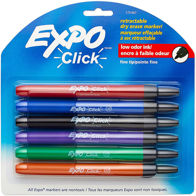 Expo Low-Odor Dry Erase Fine Tip Markers