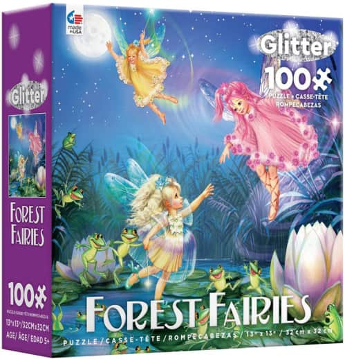 Ceaco Forest Fairies Glitter (Assorted Styles) 100 Piece Puzzle