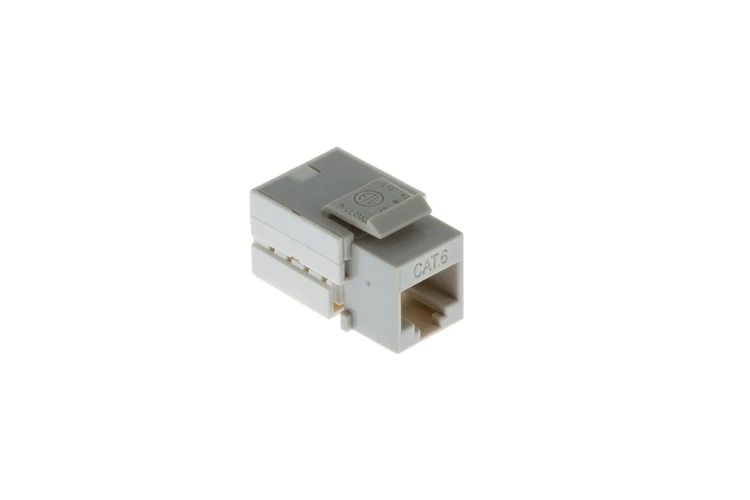 Cat6 RJ45 110 Type Keystone Jack, Gray